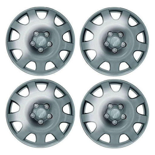Set of 4 15" Silver Wheel Trims / Hub Caps Streetwize  - Town Parts