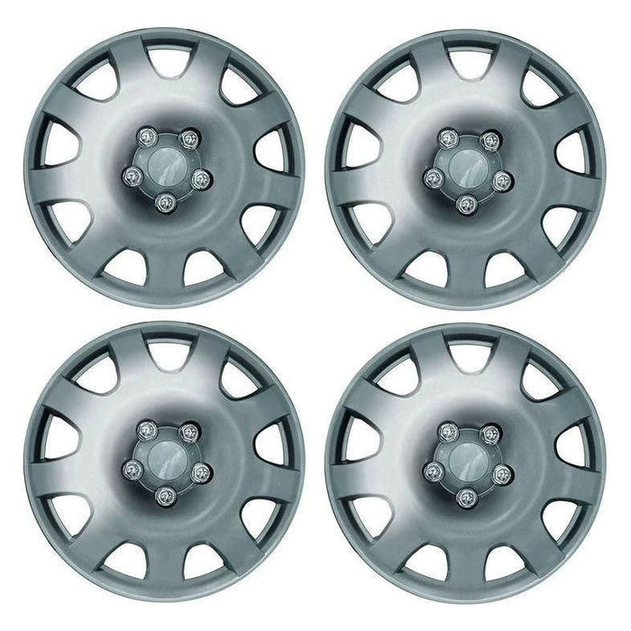 Set of 4 15" Silver Wheel Trims / Hub Caps Streetwize  - Town Parts