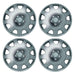 Set of 4 15" Silver Wheel Trims / Hub Caps Streetwize  - Town Parts