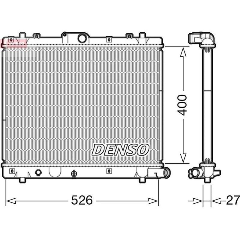 Denso Engine Radiator DRM47036
