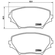 Brembo 4 x Front Brake Pad Set P83055