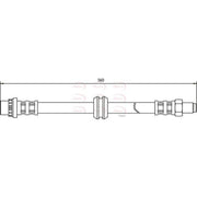 Apec Brake Hydraulic Hose Line Front HOS3057