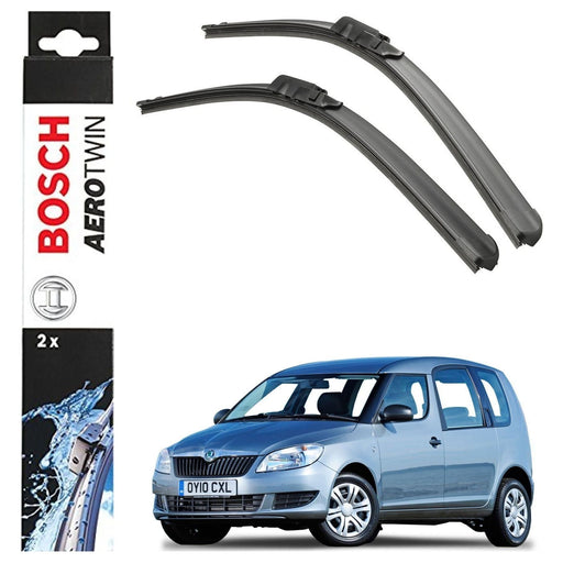 Bosch Aerotwin Front Wiper Blades Set Skoda Roomster 06.13-05.15 A052S Bosch  - Town Parts