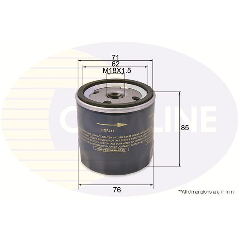 Comline Engine Oil Filter EOF217