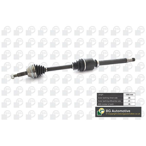 BGA CV Drive Shaft Driveshaft Front Right DS2342R