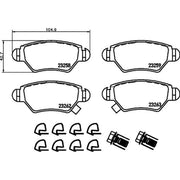 DON Rear Brake Pad Set PCP1059