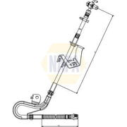 NAPA Brake Hydraulic Hose Line Front Right NBH1436
