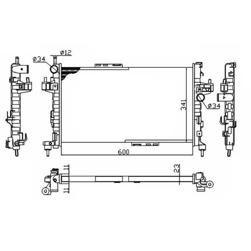 NRF Engine Radiator 54753A