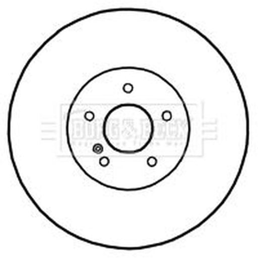 Borg & Beck 2 x Vented Rear Brake Discs BBD4679