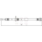 Apec Brake Hydraulic Hose Line Front Left HOS4067