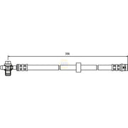 NAPA Brake Hydraulic Hose Line Front NBH1082