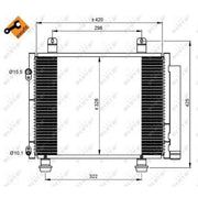 NRF Air Conditioning Condenser 350208