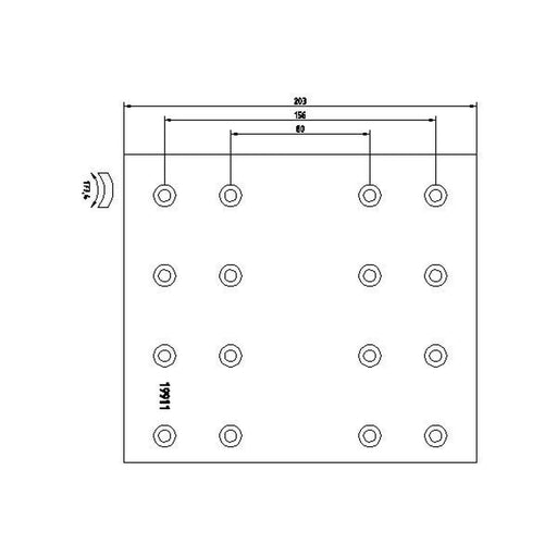 DON Don Cv Brake Lining Set DF30311S7203