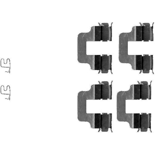 Textar Brake Pad Accessory Fitting Kit Rear 82060100