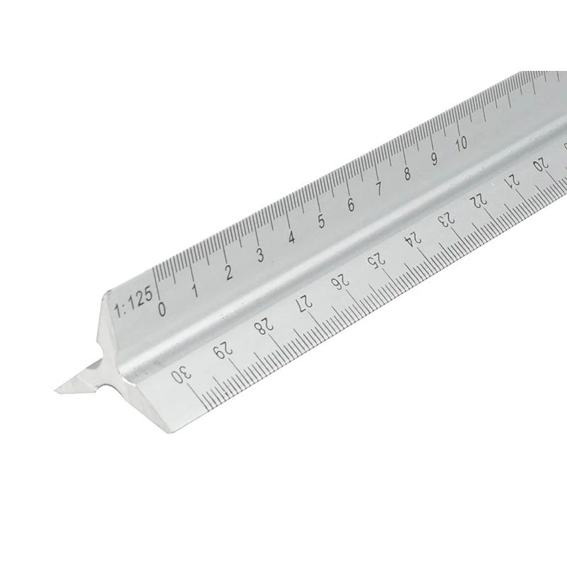 Faithfull Aluminium Triangle Scale Rule 300mm - FAIRULETRI