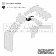 First Line Intercooler Turbo Charge Air Hose FTH1243