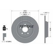 Textar 2 x Solid Rear Brake Discs 92162903