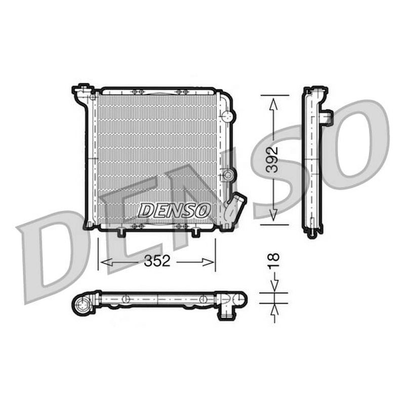 Denso Engine Radiator DRM23071