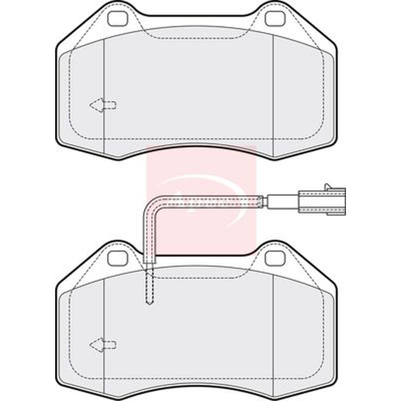 Apec Front Brake Pad Set PAD1917