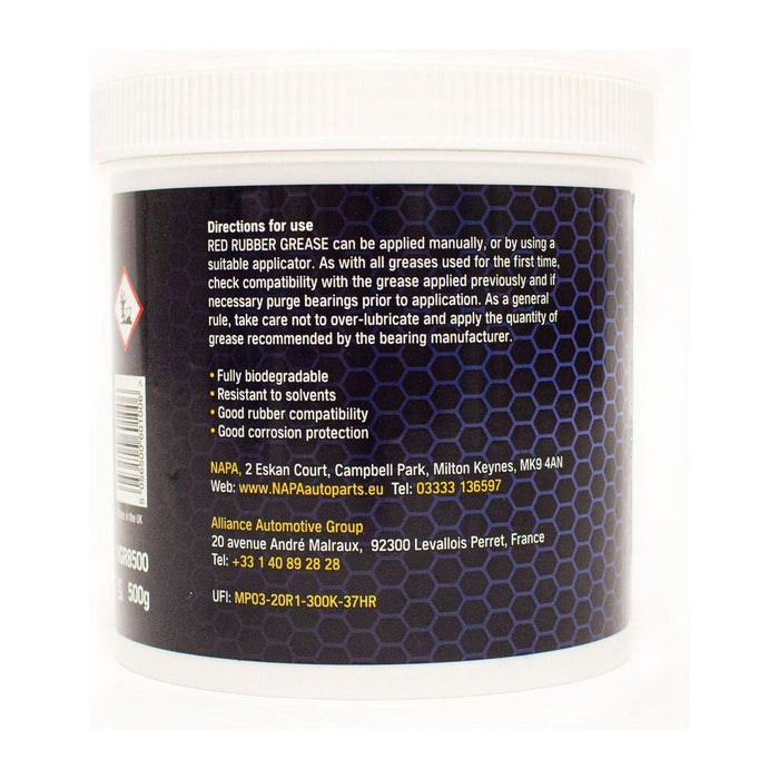 3x NAPA Red Rubber Grease Brake Caliper Pistons & Hydraulic Systems 500g NAPA  - Town Parts