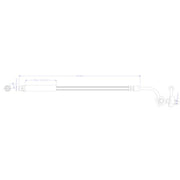 Juratek Brake Hydraulic Hose Line Rear Left JBH1259L