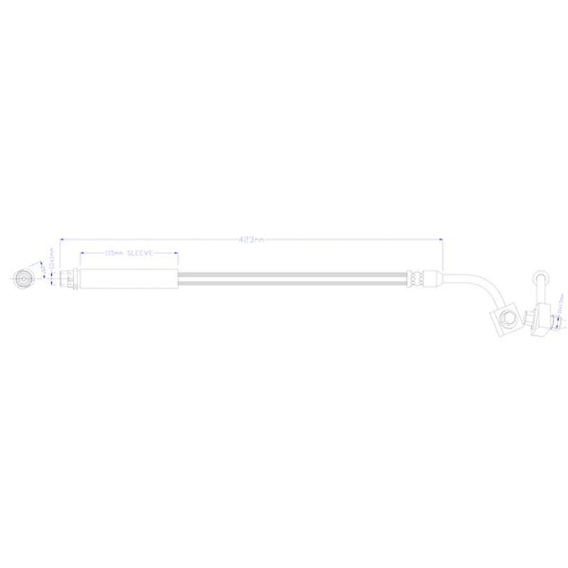 Juratek Brake Hydraulic Hose Line Rear Left JBH1259L