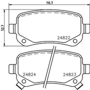 DON Rear Brake Pad Set PCP1568