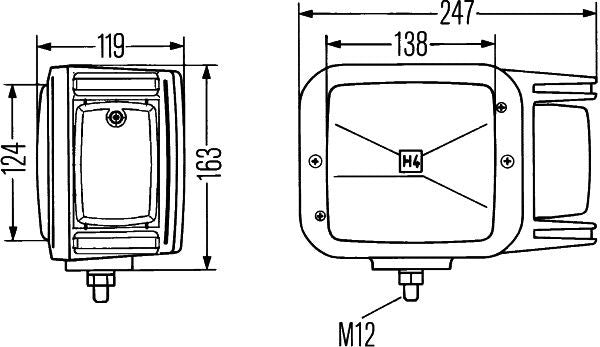 Hella Headlight Headlamp T4W Right