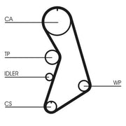 Continental CTAM Timing Belt Kit with Rollers CT909K6