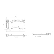 Brembo 4 x Front Brake Pad Set P50164