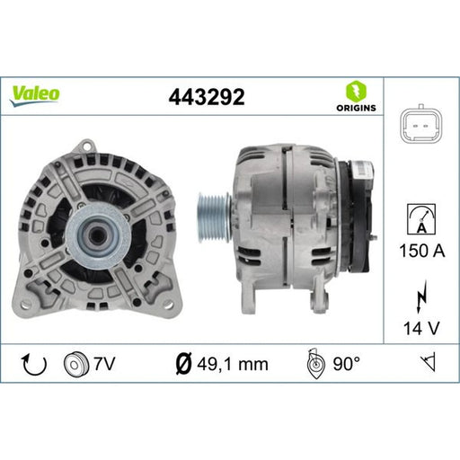 Valeo Car Alternator 12V 443292