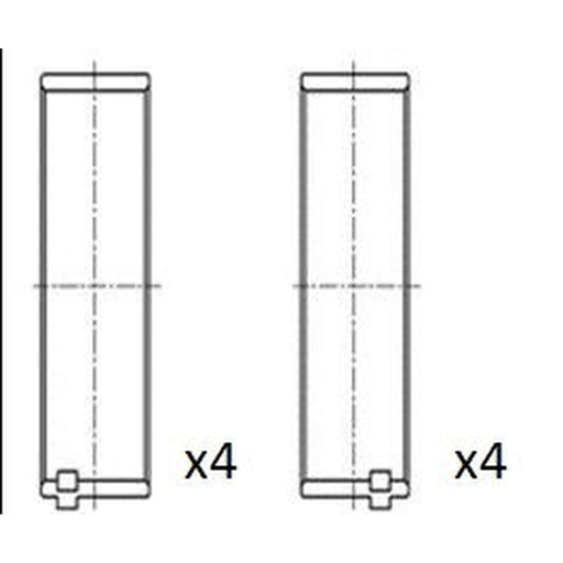 FAI Big End Bearing Set 55. BB2053-STD
