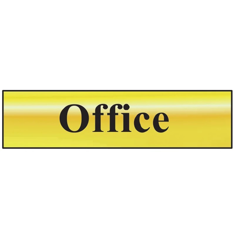Scan Office - Polished Brass Effect 200 x 50mm - 6010