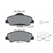 Textar Front Brake Pad Set 2525001