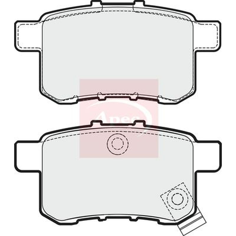Apec Rear Brake Pad Set PAD1763