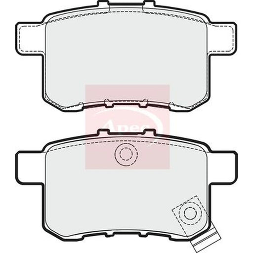 Apec Rear Brake Pad Set PAD1763