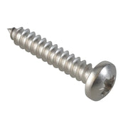 ForgeFix Self-Tapping Screw Pozi Compatible Pan Head SS 1in x 10 ForgePack 15