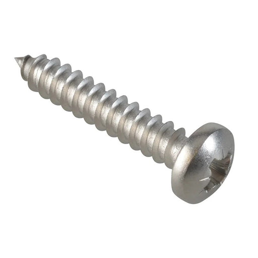 ForgeFix Self-Tapping Screw Pozi Compatible Pan Head SS 1in x 10 ForgePack 15