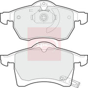Apec Front Brake Pad Set PAD1023