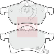 Apec Front Brake Pad Set PAD1023
