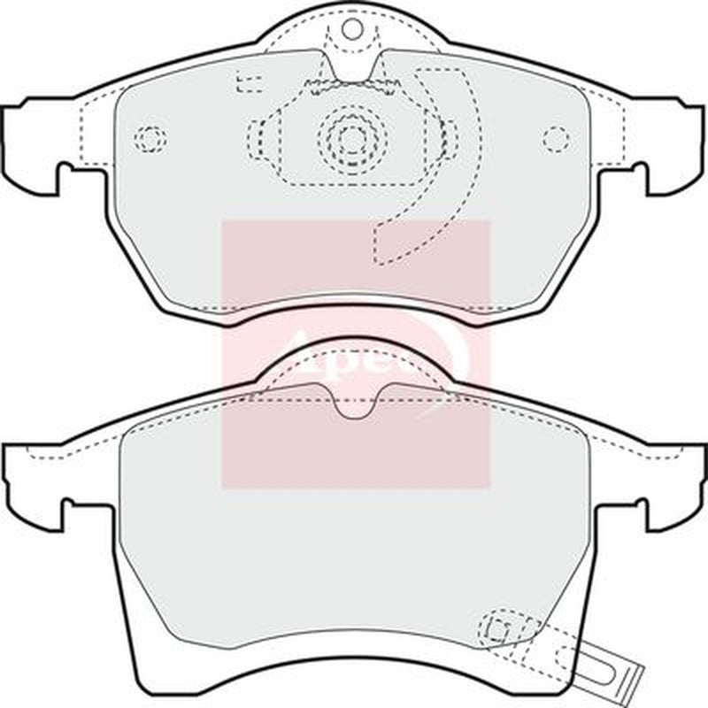Apec Front Brake Pad Set PAD1023