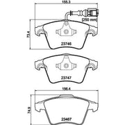 DON Front Brake Pad Set PCP1638