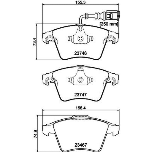 DON Front Brake Pad Set PCP1638