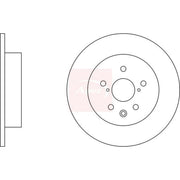 Apec 2 x Solid Rear Brake Discs DSK3039
