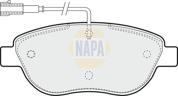 NAPA Front & Rear Pads fits ABARTH FIAT OPEL