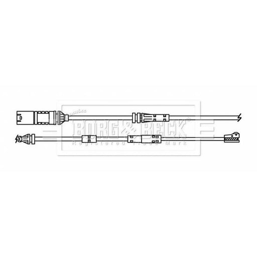Borg & Beck Brake Pad Wear Sensor Front BWL3216