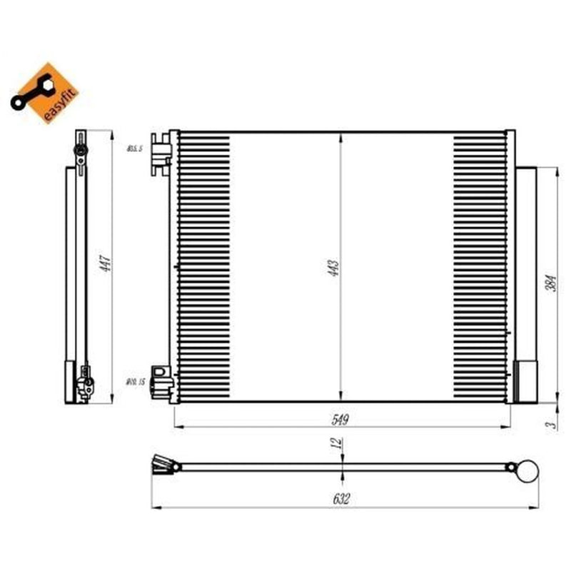 NRF Air Conditioning Condenser 350393