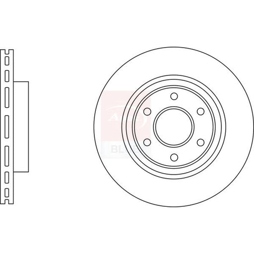 Apec 2 x Vented Front Brake Discs SDK6847