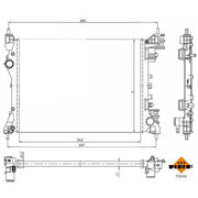 NRF Engine Radiator 53834A