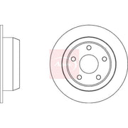 Apec 2 x Solid Rear Brake Discs DSK4189